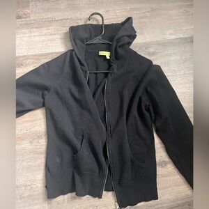 Carolyn Taylor Classic Black Jacket Sweater | Size Large